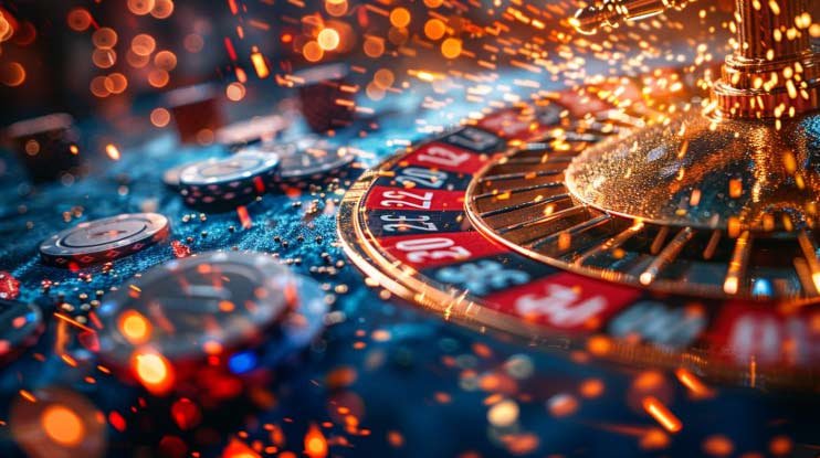 Pengguna membuka koktail malam di ponsel